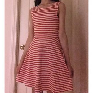Divided H&M - Red and White Striped Dress